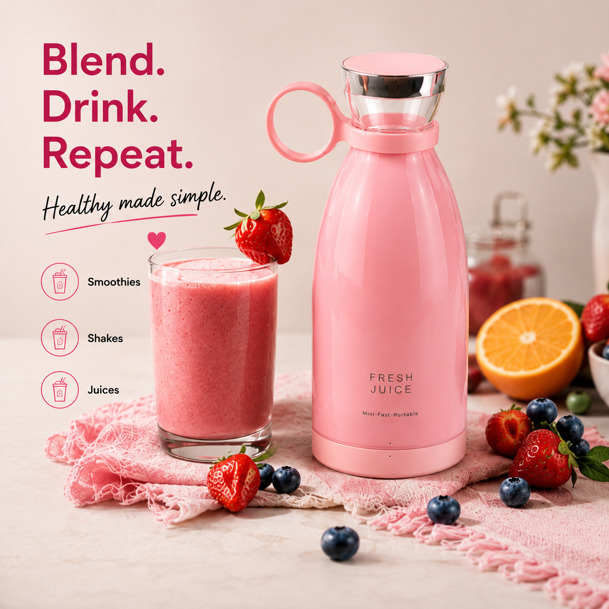 Portable Electric Juicer