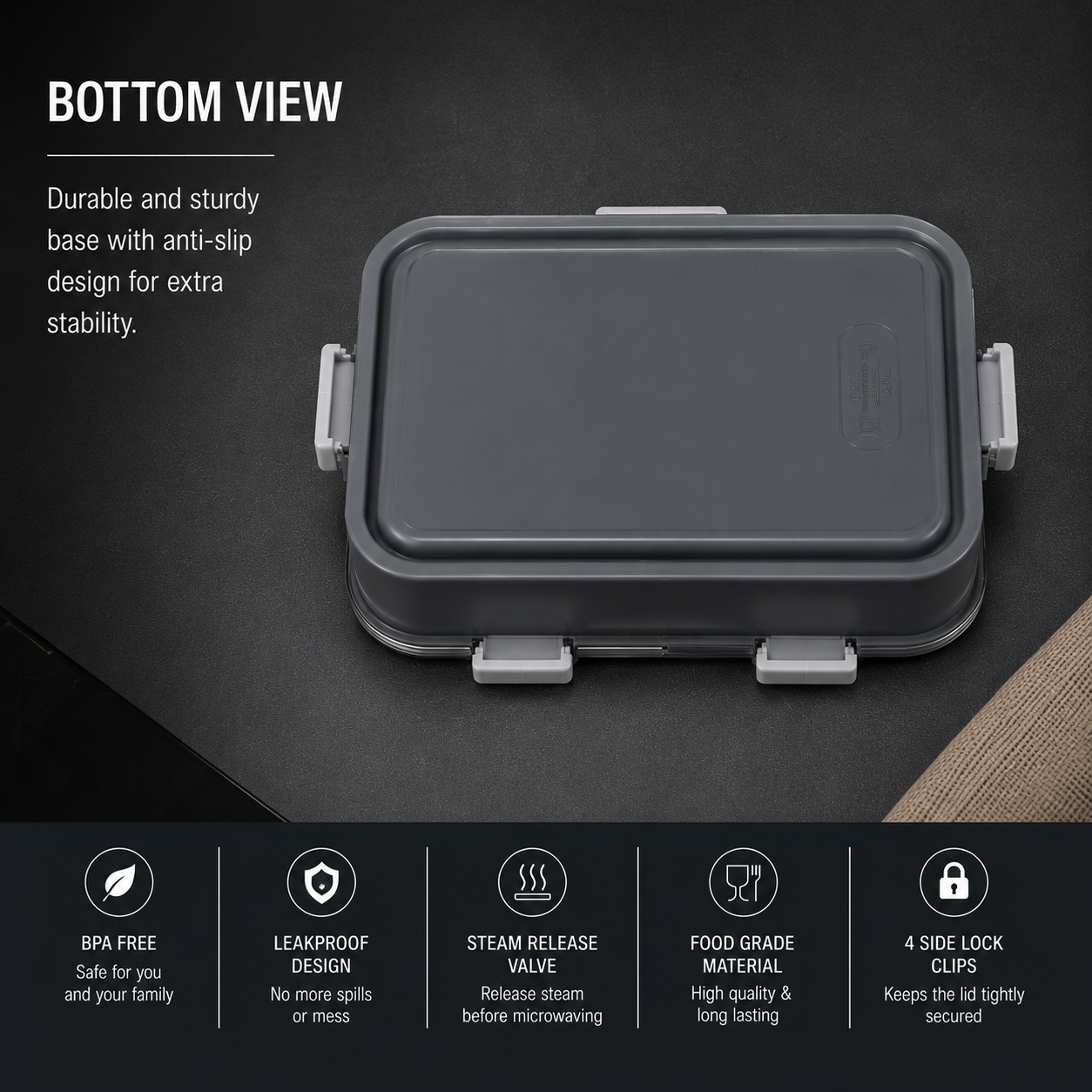 Satinless Steel Lunchbox