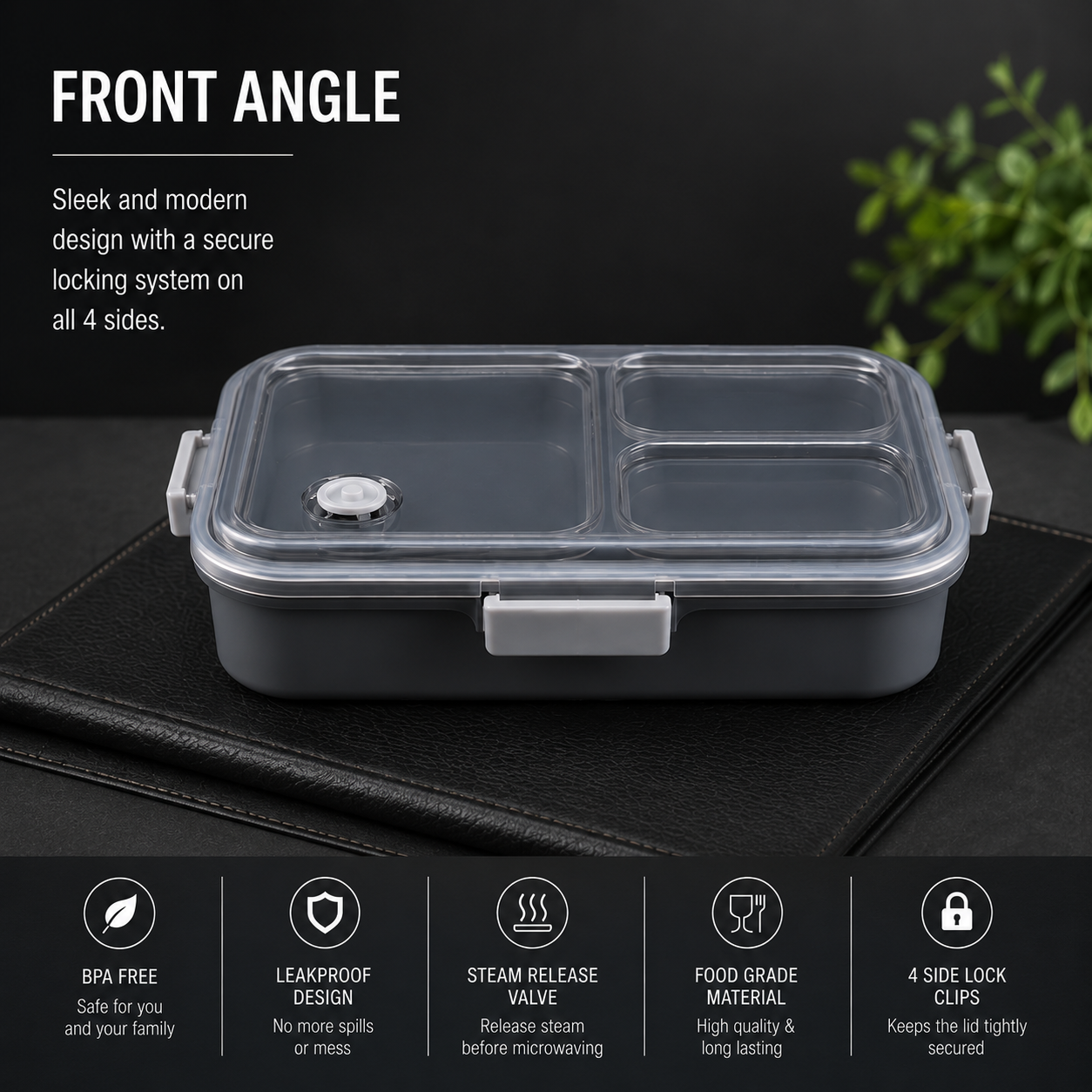 Satinless Steel Lunchbox