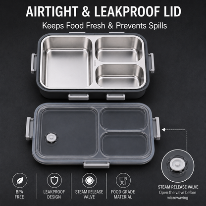 Satinless Steel Lunchbox